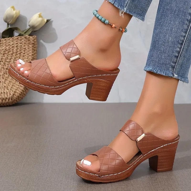 Women's Orthopedic Sandals | Leather, Cushioned Block Heel