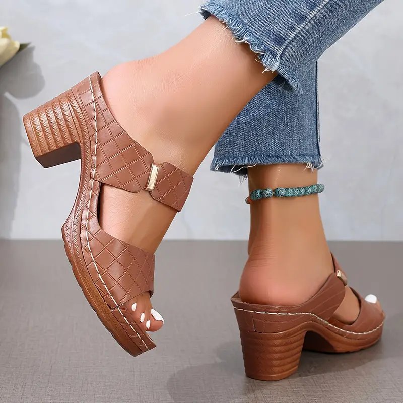 Women's Orthopedic Sandals | Leather, Cushioned Block Heel