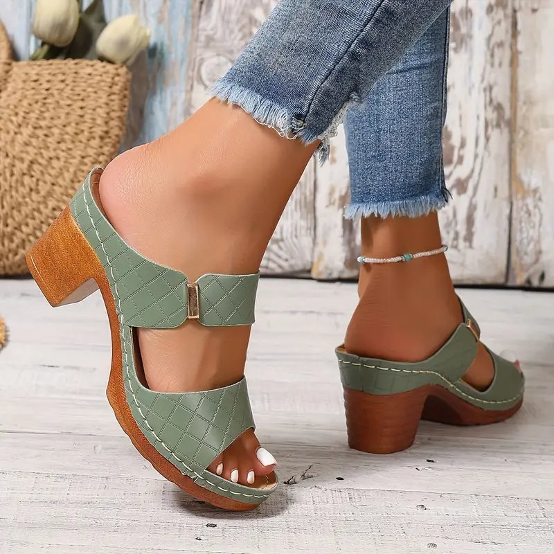 Women's Orthopedic Sandals | Leather, Cushioned Block Heel