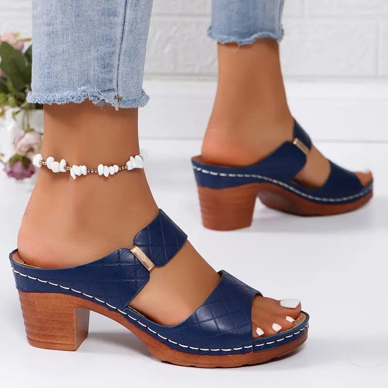 Women's Orthopedic Sandals | Leather, Cushioned Block Heel