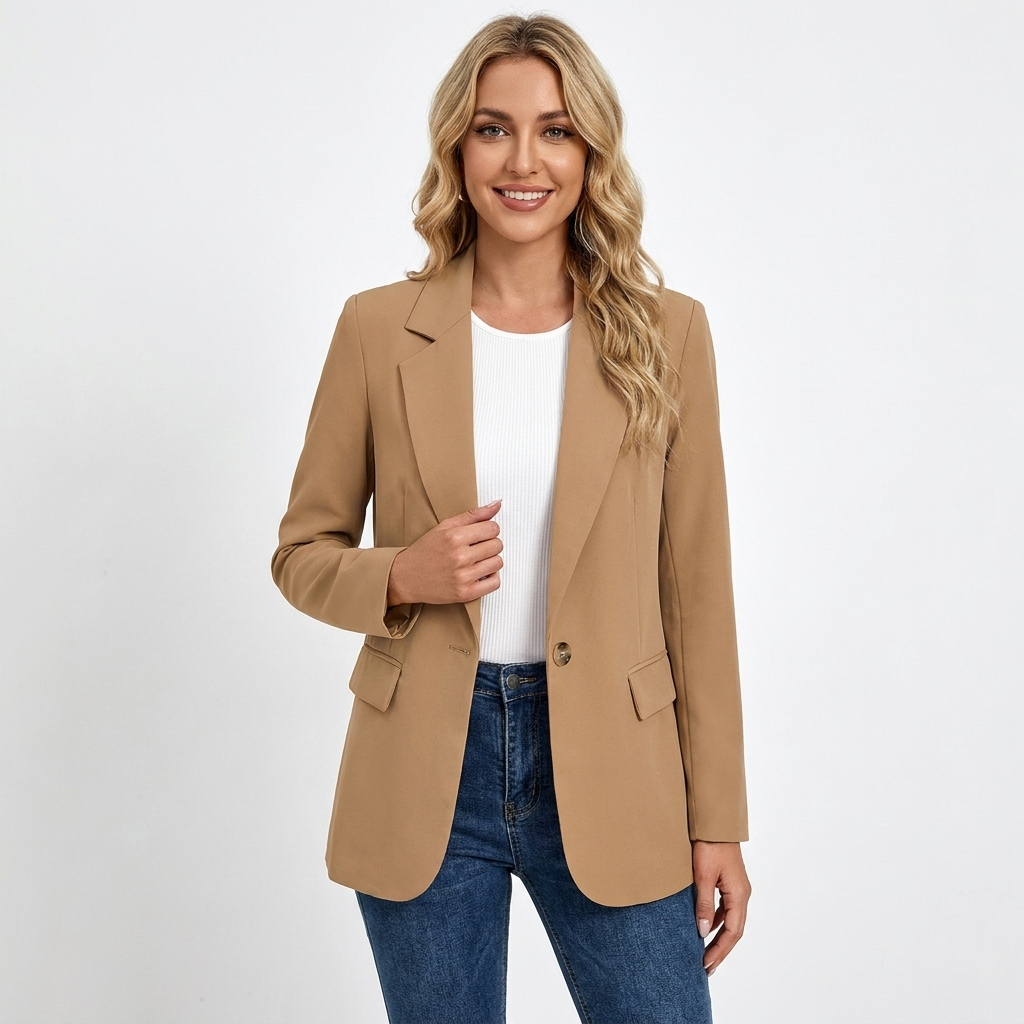 Women's Tailored Blazer | Notch Lapel, Single-Breasted