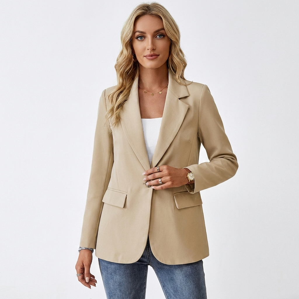 Women's Tailored Blazer | Notch Lapel, Single-Breasted