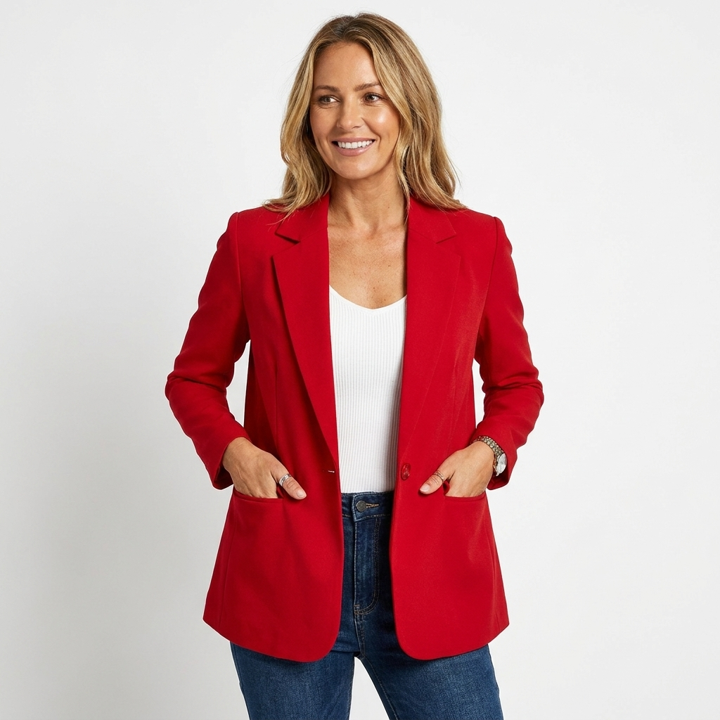 Women's Tailored Blazer | Notch Lapel, Single-Breasted