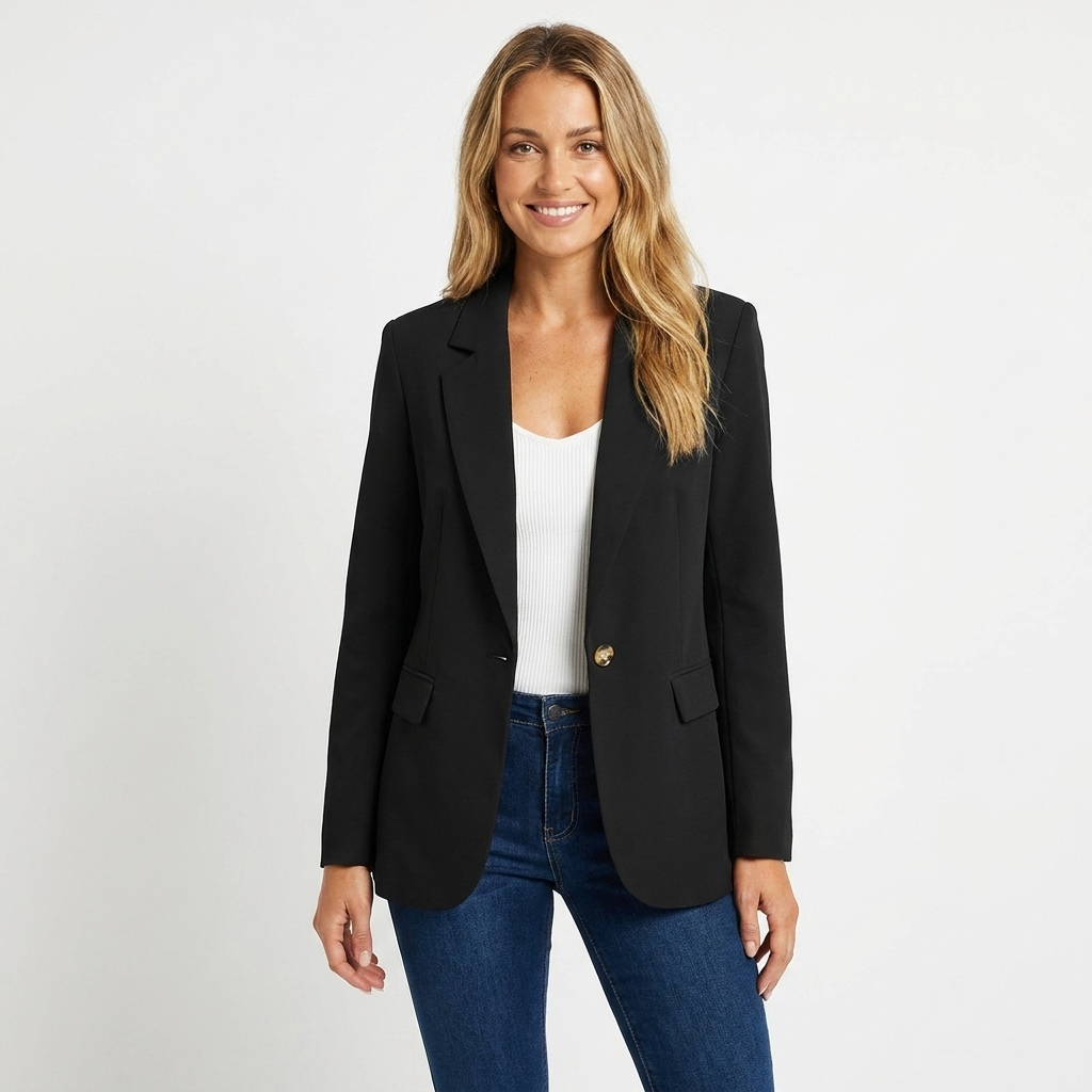 Women's Tailored Blazer | Notch Lapel, Single-Breasted