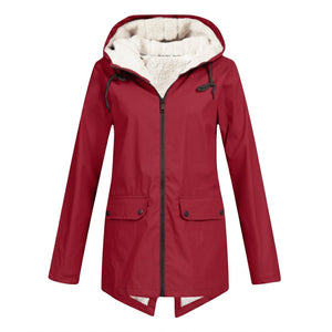 Women's Rain Jacket | Waterproof Windproof, Adjustable Hood