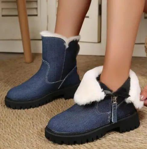 Sheepskin Boots | Women's Suede Ankle Style | Lug Sole, Winter Warmth