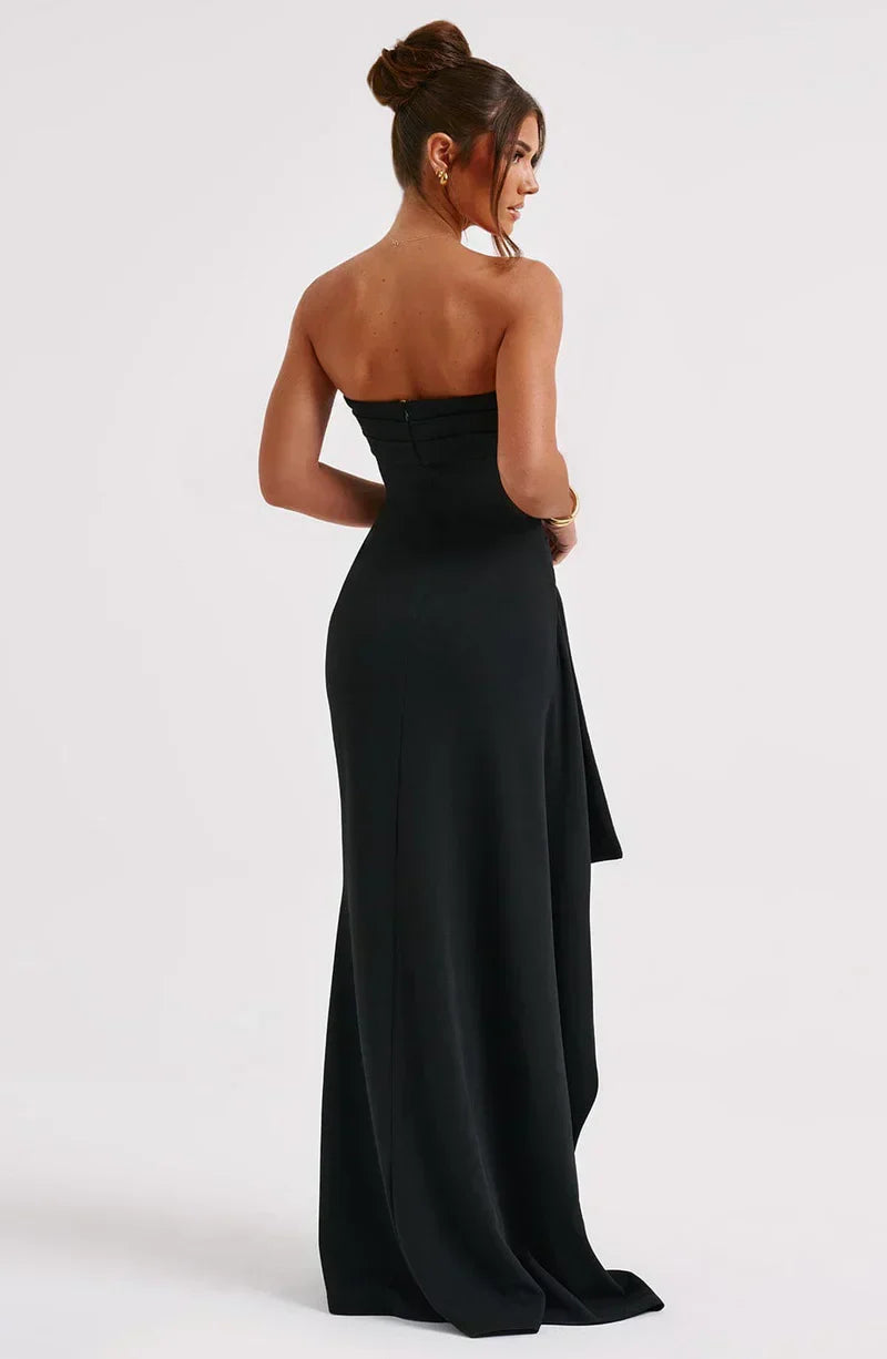 Strapless Ruching Ball Gown - Elegant Long Evening Dress