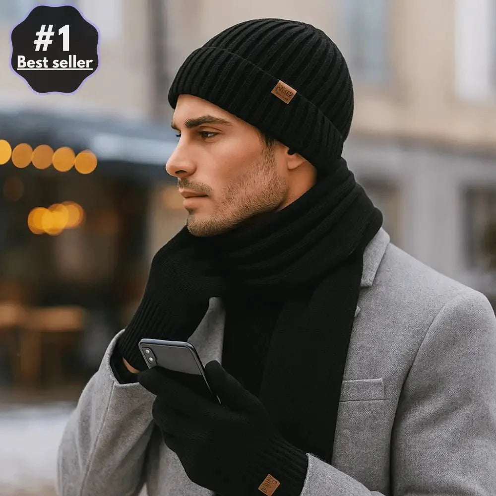 Limited Edition Knit Hat - Scarf - Gloves Set - Winter